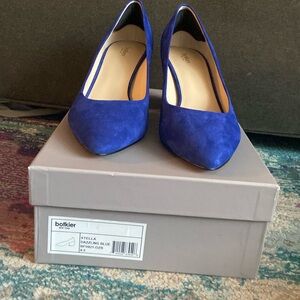 Botkeir Blue Suede heels size 9.5